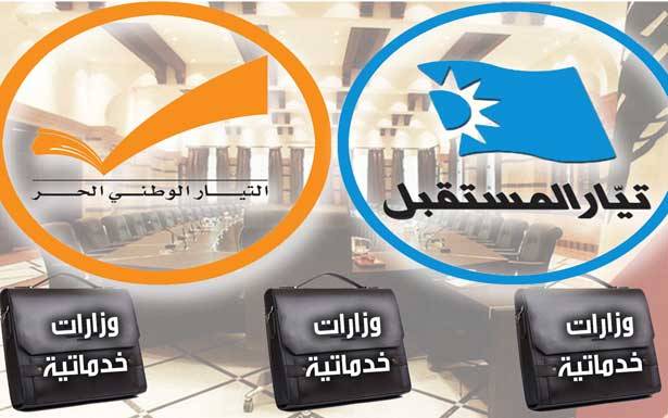 التسريبات عن ابقاء الوزارات الخدماتية مع الوطني والمستقبل مؤشر لالغام كبيرة