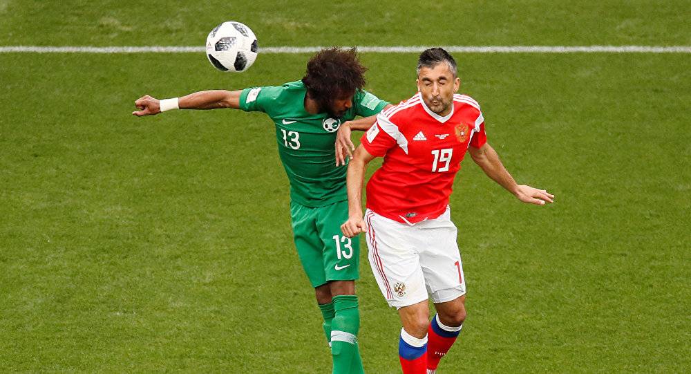 فيديو وصور.. انتهاء الشوط الاول.. تغطية حية لمباراة افتتاح المونديال بين روسيا والسعودية