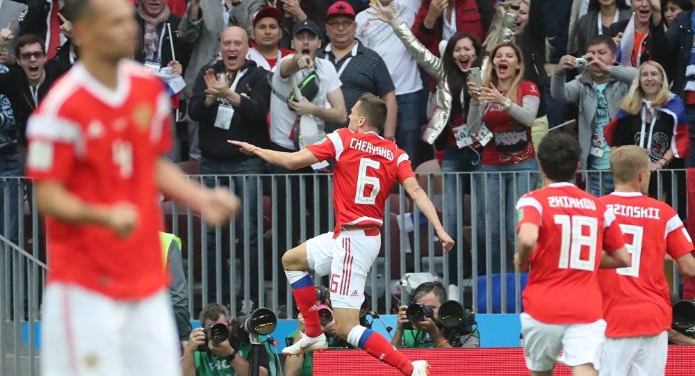 بالفيديو.. روسيا تفوز في افتتاح المونديال على السعودية (5-0)