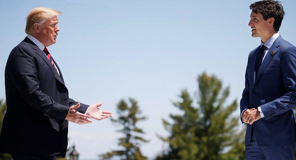 كندا تقاطع البضائع الأمريكية بعد تهجم ترامب على ترودو