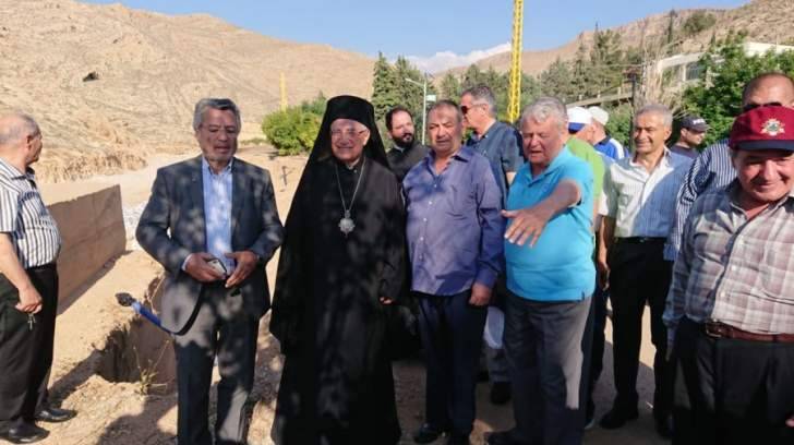 البطريرك العبسي زار رأس بعلبك معزيا بشهيرة العيس التي قضت جراء السيول