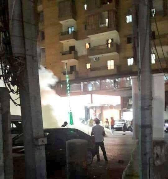 بالصورة.. حريق داخل محطة بنزين في حي السلم