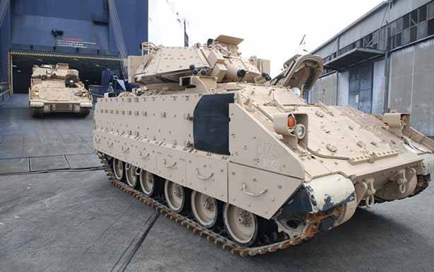 الجيش يتسلّم الدفعة الثالثة من المدرّعة BRADLEY