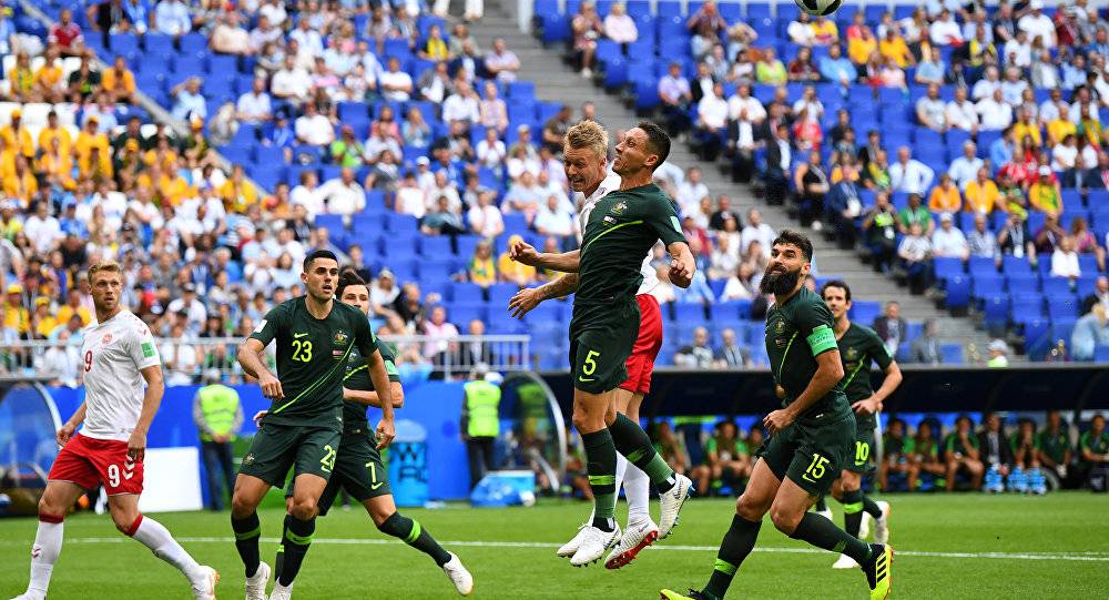 بالفيديو... أهداف مباراة الدنمارك وأستراليا (1-1)