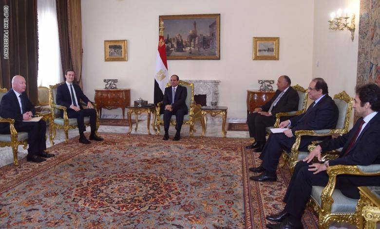 السيسي لكوشنر: حل القضية الفلسطينية سيخلق واقعا جديدا