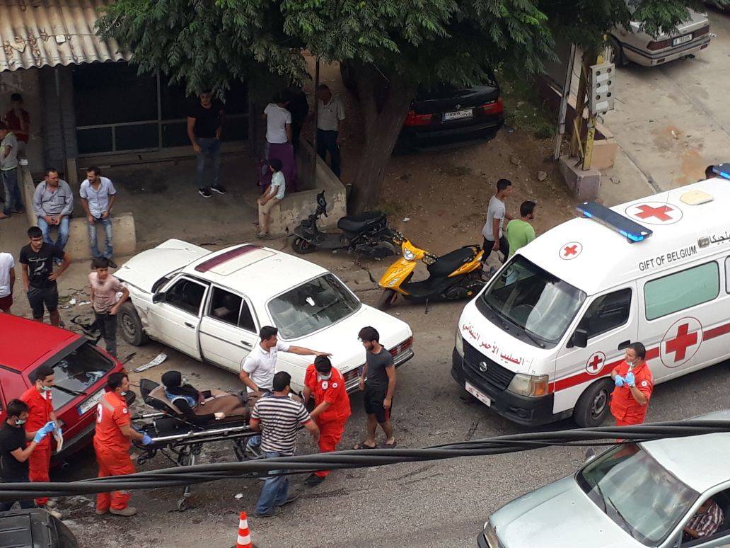 4 جرحى بحادث سير في برج العرب