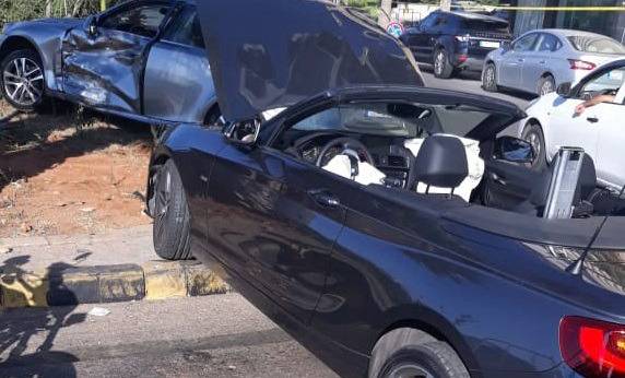 بالصورة.. جريح بحادث سير على كورنيش عين المريسة