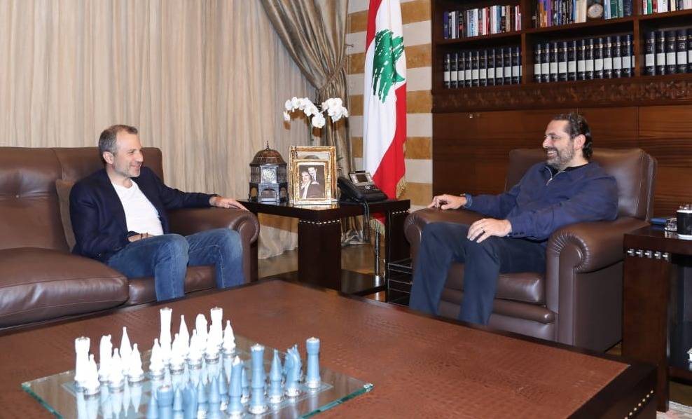 الحريري التقى باسيل لبحث مستجدات تأليف الحكومة