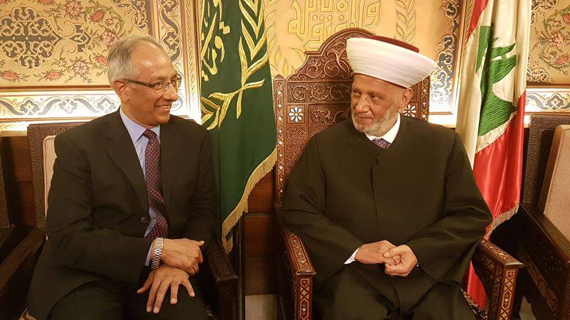 دريان إستقبل سفير باكستان مودعا وجمالي علم الدين: إصدار قانون للعفو يساهم في ترسيخ الاستقرار