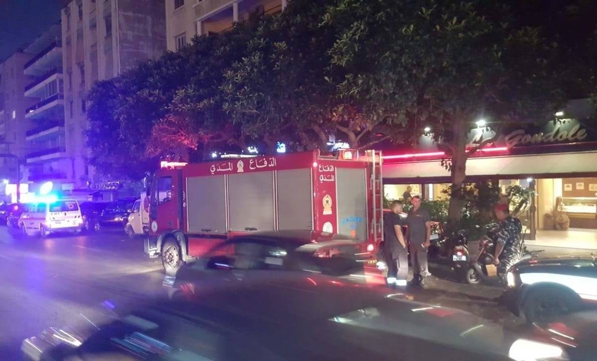 حريق داخل أحد المطاعم في كورنيش المزرعة