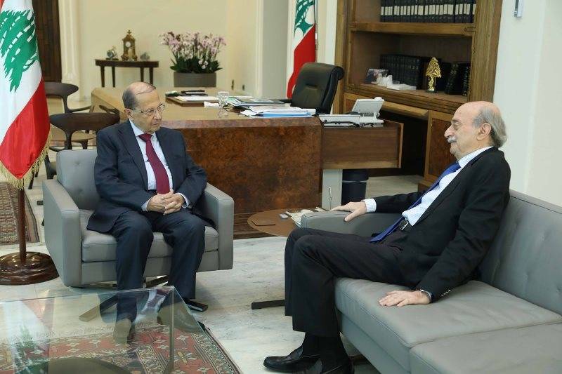 عون يلتقي جنبلاط