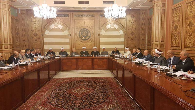 المجلس الشرعي الاسلامي انعقد برئاسة دريان ودعا الى وقف السجالات والمناكفات افساحا في تسهيل مهمة تشكيل الحكومة