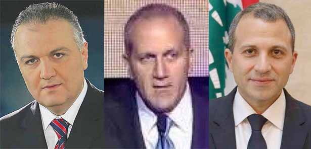 وليد عبود وميشال غابي المرّ مع جبران باسيل