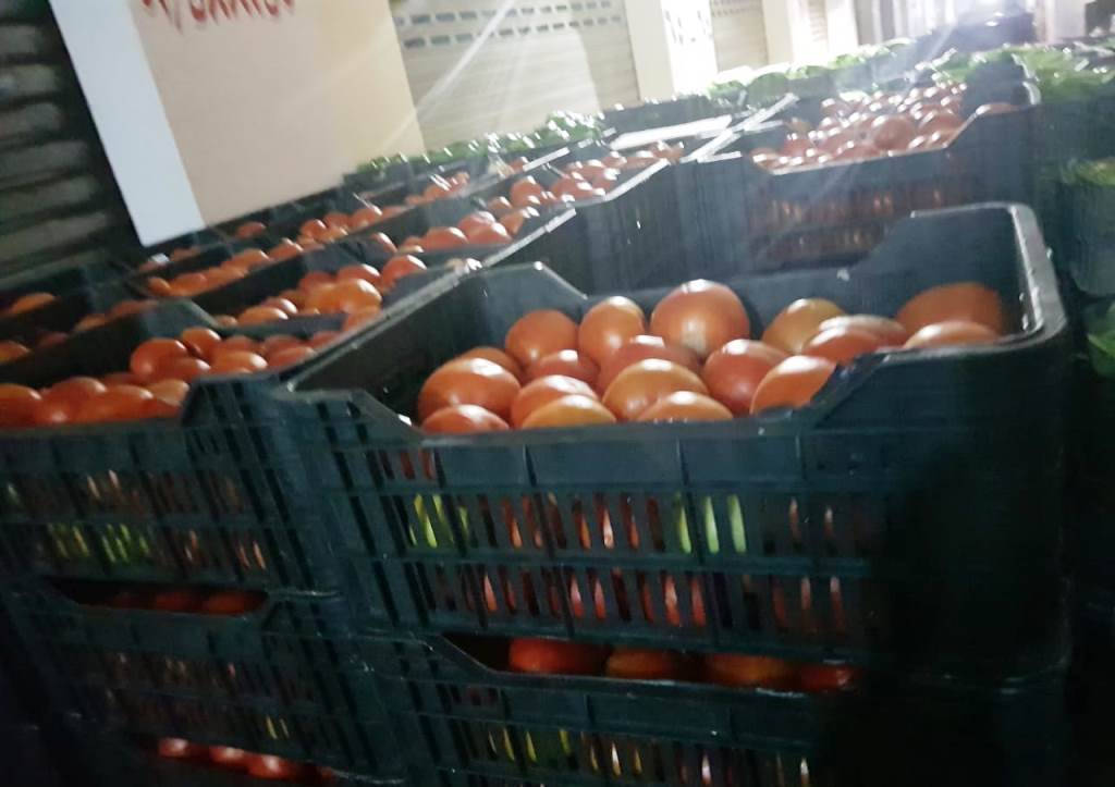 ضبط أطنان من البندورة المهربة في سوق قب الياس