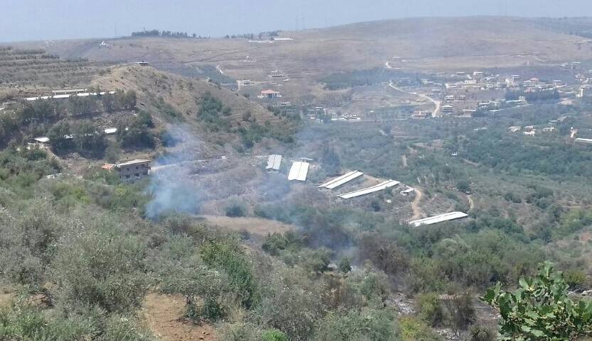 اخماد حريق في بلدة مشحا العكارية