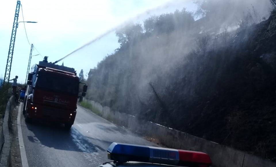 حريق في بلدة بيت الحاج أتى على مساحة من الأشجار المثمرة