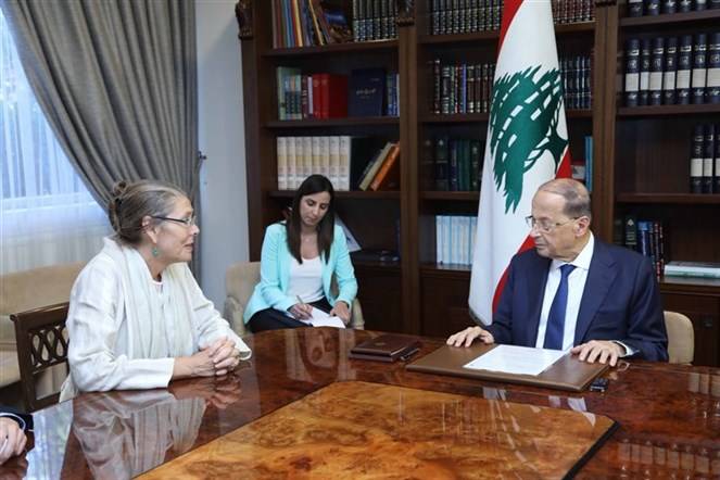 الرئيس عون: للامم المتحدة دور في تسهيل انسياب الاستيراد والتصدير مجددا عبر معبر نصيب