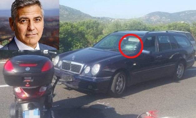 معلومات جديدة عن الحادث: بعد ارتطامه بالزجاج.. العناية الألهية أنقذت كلوني!