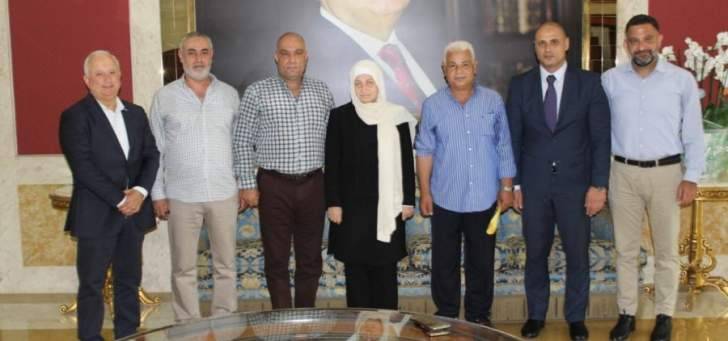 الحريري استقبلت العقيد السعد والرائد سويد
