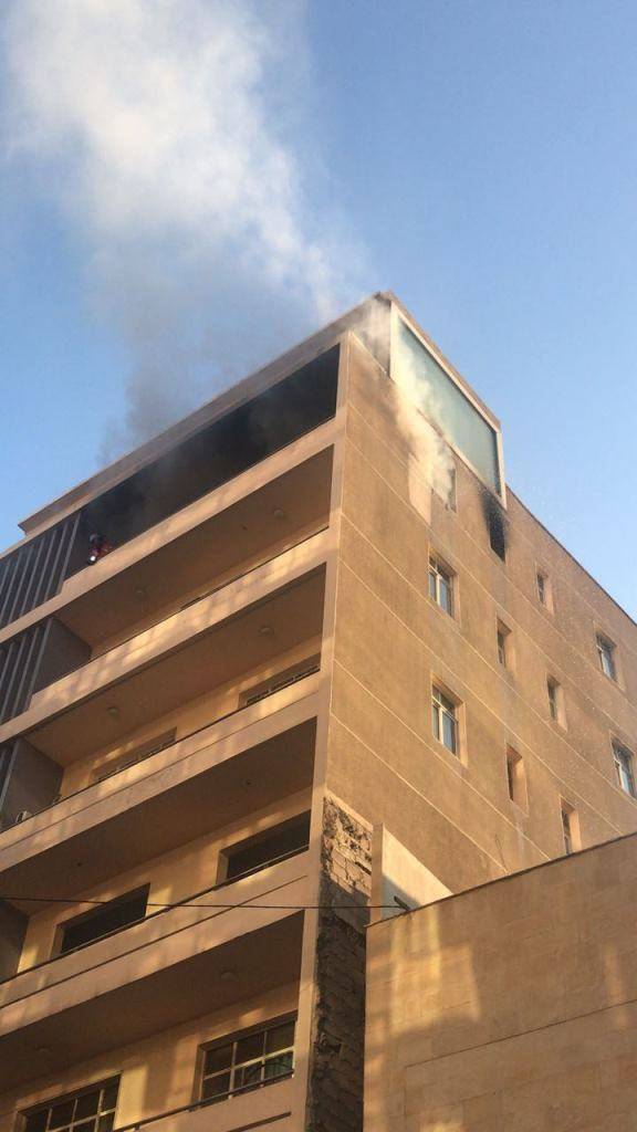 حريق داخل مطبخ في إحدى الشقق في عين المريسة