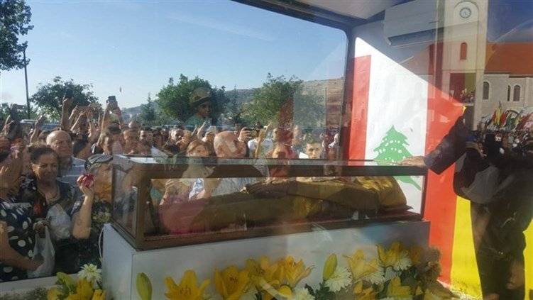 الراعي في إستقبال جثمان القديسة مارينا في الديمان:كرست ذاتها لله وعيش كمال الحياة المسيحية