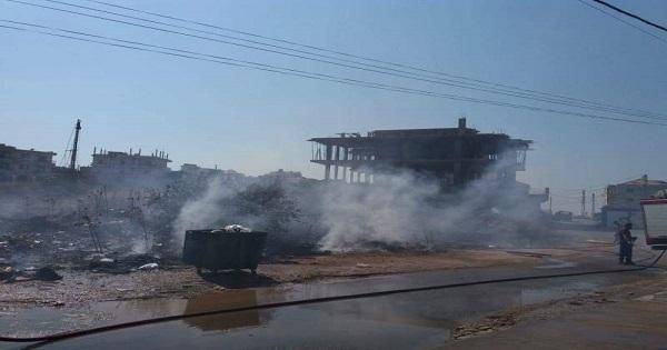 الدفاع المدني أخمد حريقين في ضهر العين وانفه