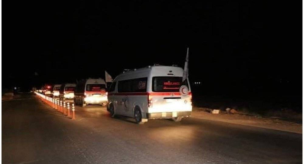 وصول 13 حافلة تقل عددا من محاصري كفريا والفوعة إلى معبر العيس جنوب حلب