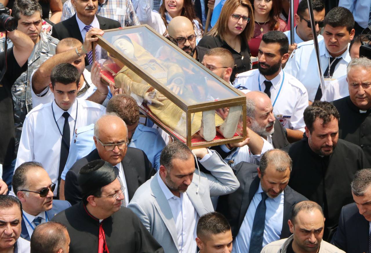وصول ذخائر القديسة مارينا الى وادي قنوبين