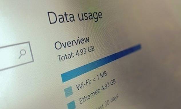 ويندوز يحسب استهلاك البيانات