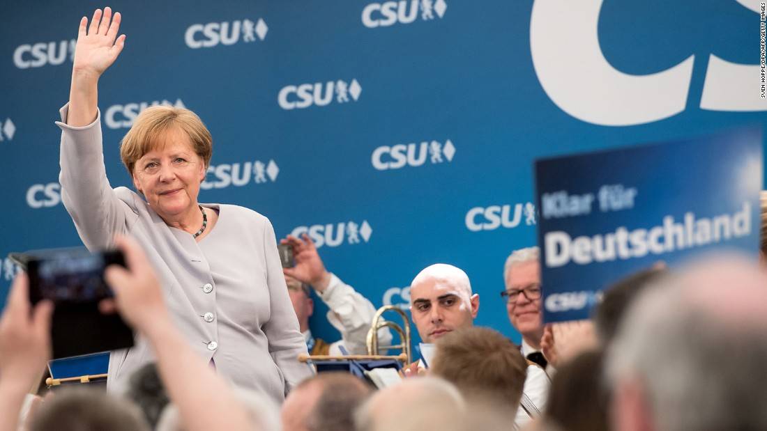 While campaigning, Merkel says Europeans can't 'completely' rely on US, others