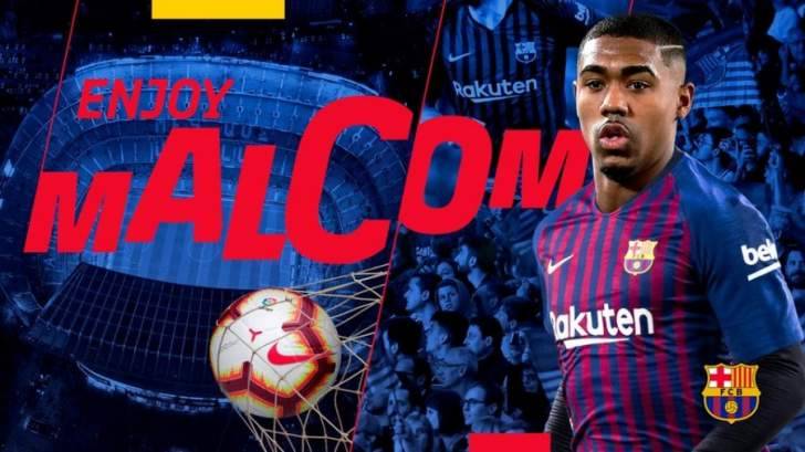 رسمياً - برشلونة يتعاقد مع البرازيلي مالكوم