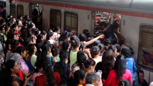 A crammed commute where men aren’t allowed