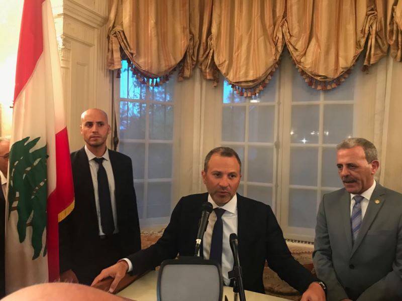 باسيل لبى دعوة سفير لبنان لدى واشنطن : لا أمر مستحيلا لمن يعمل من أجل الوطن