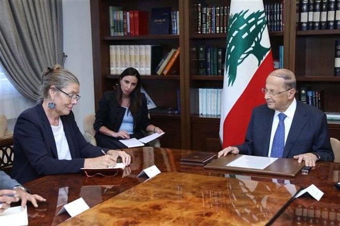 الرئيس عون لممثلة الامين العام للامم المتحدة: نرحب بالمبادرة الروسية التي تؤمّن عودة 890 الف نازح سوري من لبنان