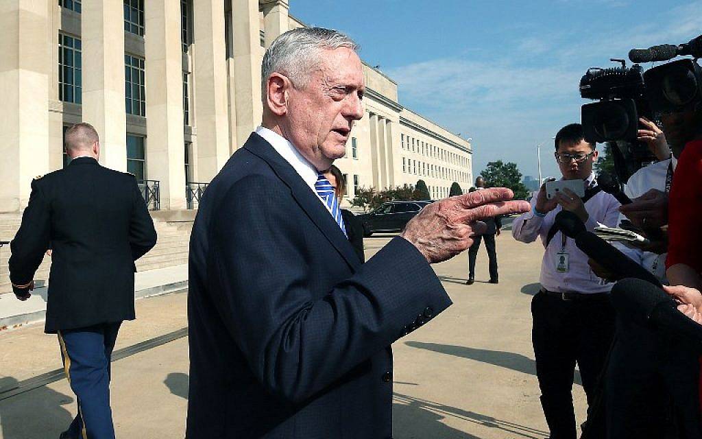 Mattis says US not seeking regime change in Iran
