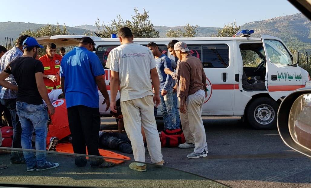 جريح بحادث سير على طريق عام الضنية