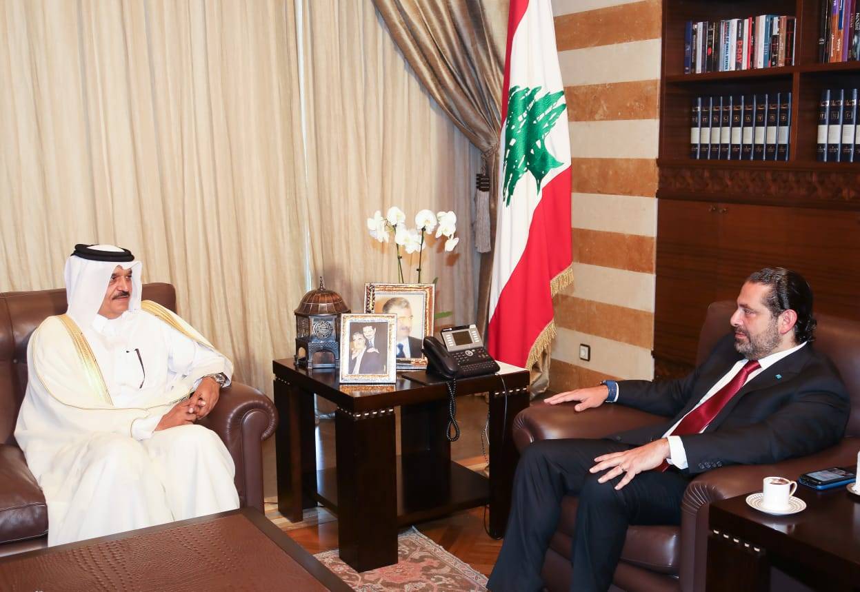الحريري استقبل السفير القطري مودعا وعرض مع الصقر العلاقات العربية