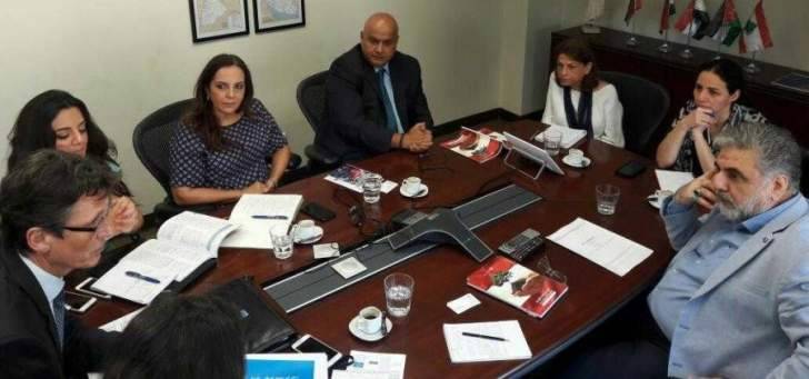 الموسوي بحث مع مدير البنك الدولي المشاريع التي يمولها البنك في صور