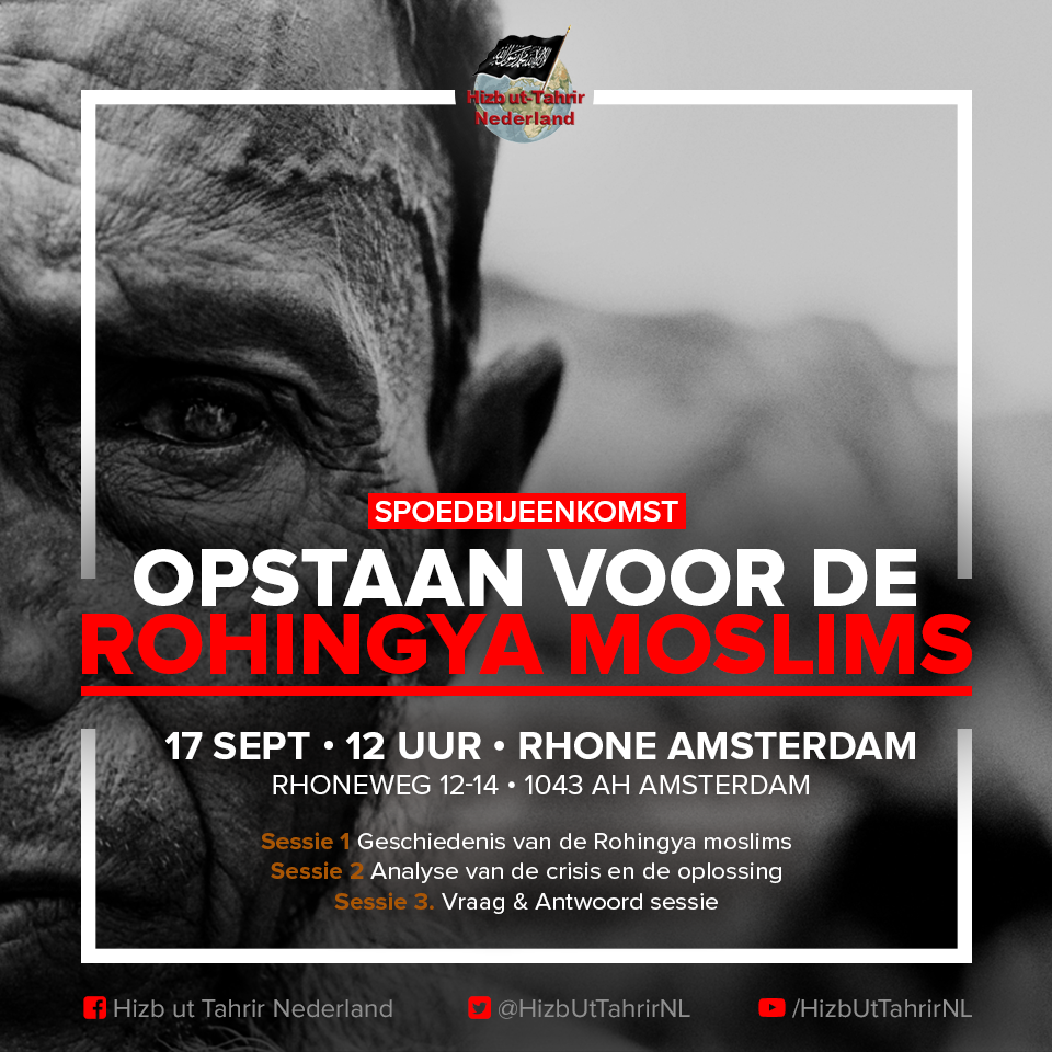 SPOEDBIJEENKOMST: OPSTAAN VOOR DE ROHINGYA MOSLIMS