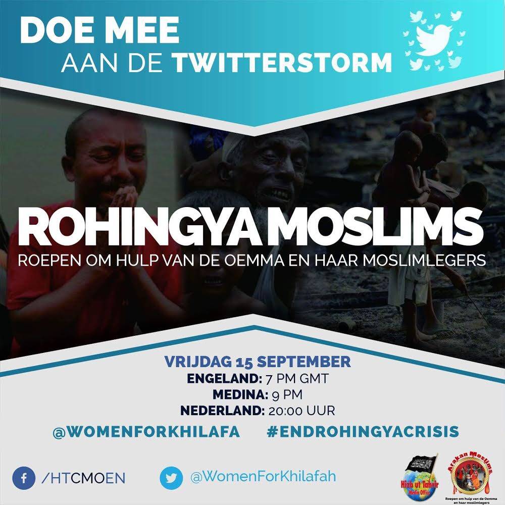 Doe mee aan de twitterstorm voor de Rohingya Moslims