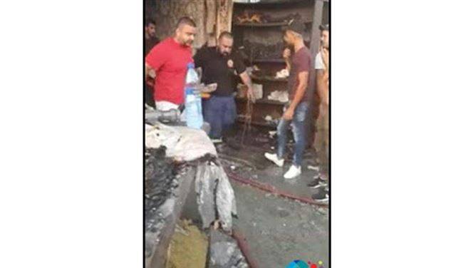 بالصور.. قتلى وجرحى في حريق هائل بصور