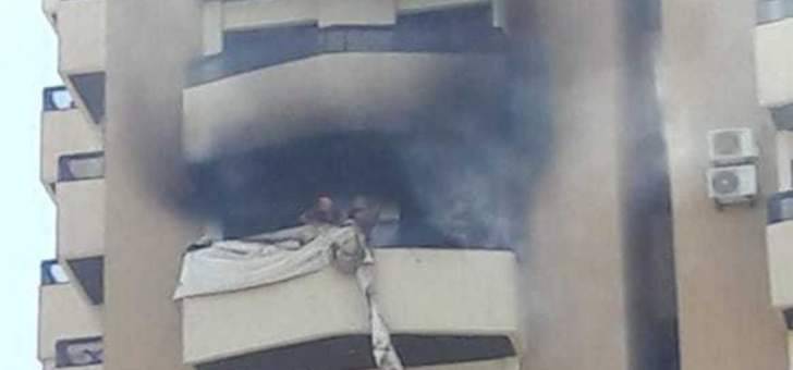 إخماد حريق داخل شقة في ذوق مكايل كسروان