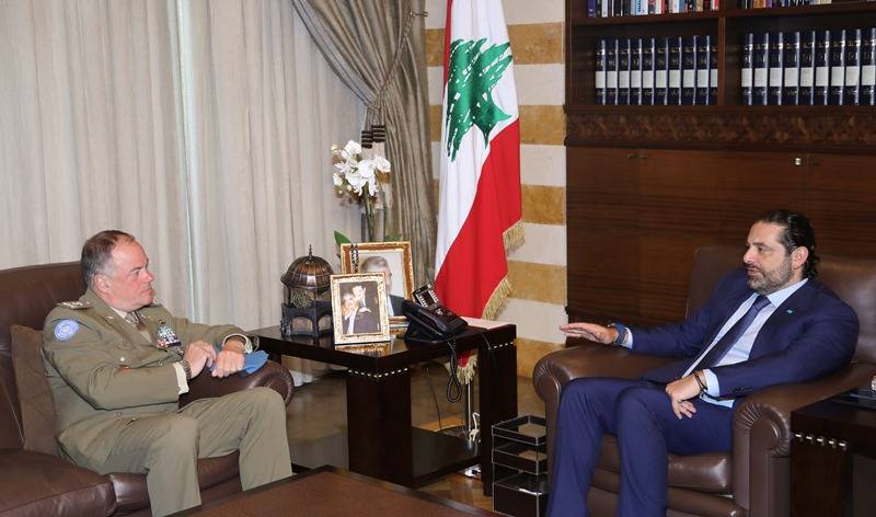 الحريري استقبل دل كول: مصلحة لبنان وسلامة أراضيه تقتضي التعاون التام بين السلطات اللبنانية واليونيفيل