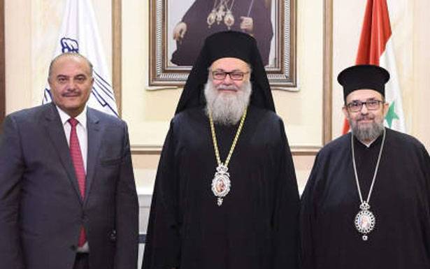 يوحنا العاشر استقبل سفير لبنان في سوريا