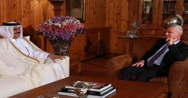 سليمان فرنجيه يستقبل في بنشعي السفير القطري