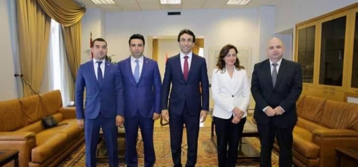 وفد نواب أرمينيا عند محافظ بيروت
