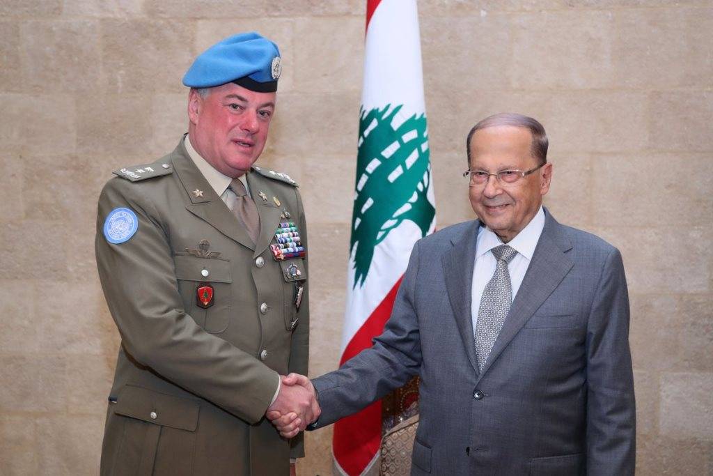 عون استقبل القائد الجديد لليونيفيل وعربيد