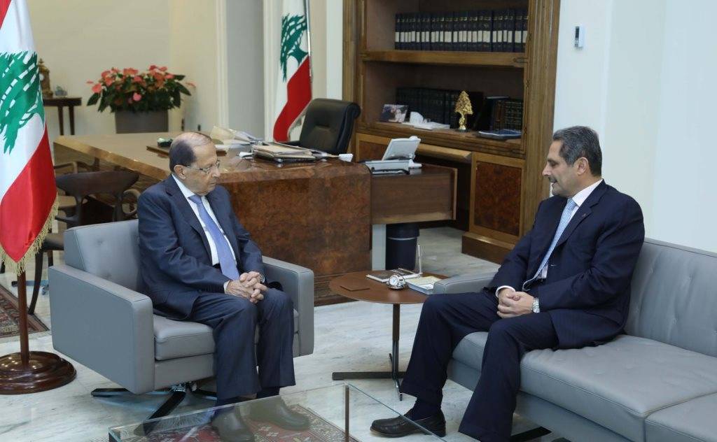 عون استقبل رئيس لجنة الرقابة على المصارف