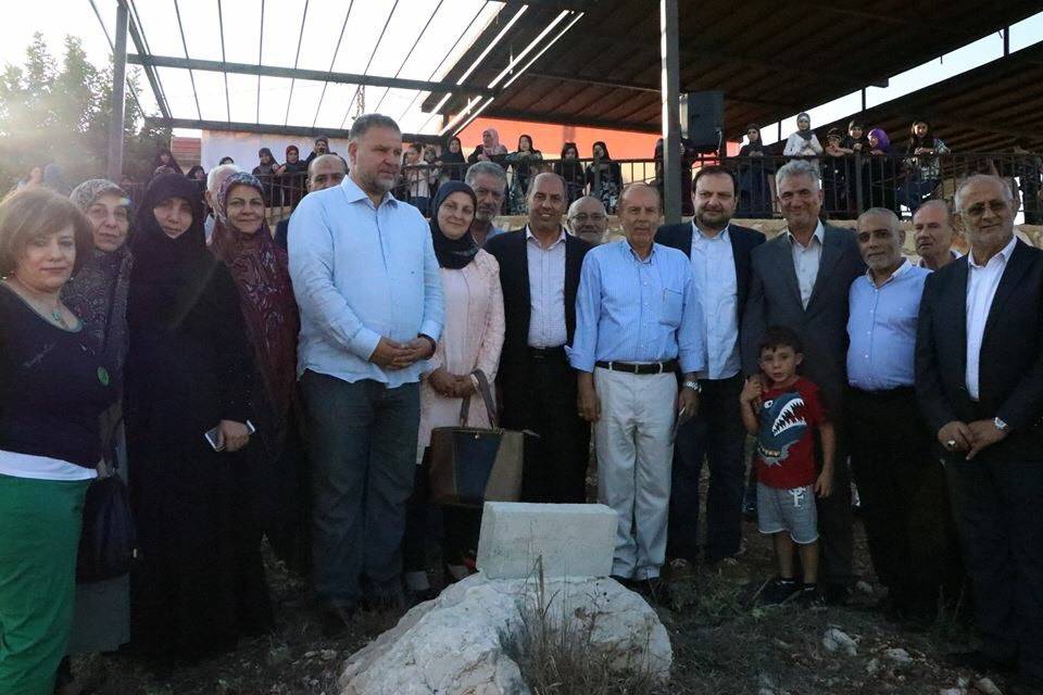 وضع حجر الاساس لنادي العطاء في الطيبة برعاية فياض