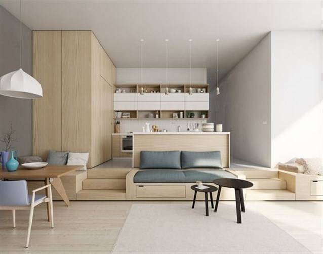 أفكار مميّزة لتصميم مطبخٍ مفتوح على الصالون